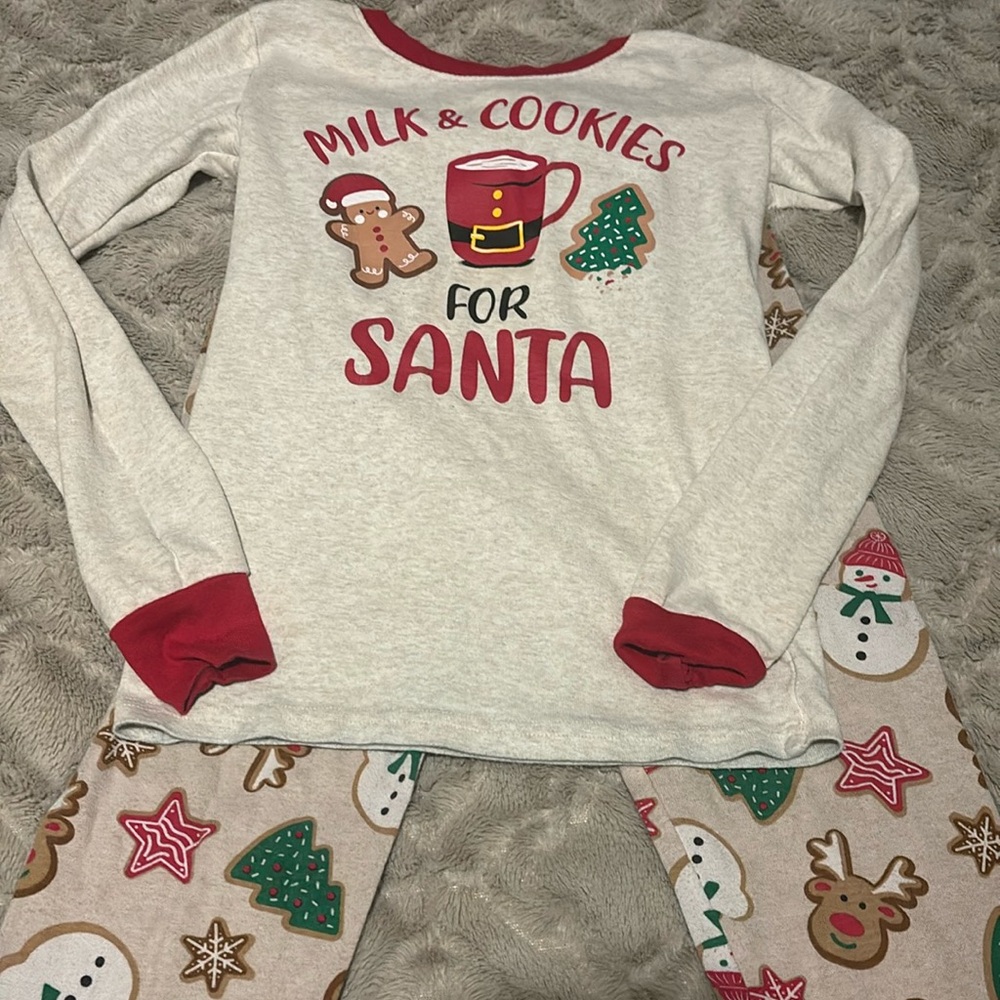 Children’s Place milk and cookies PJ size 10